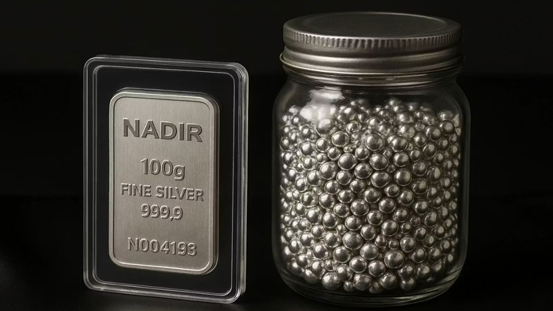 بسته بندی استاندارد شمش و ساچمه نقره